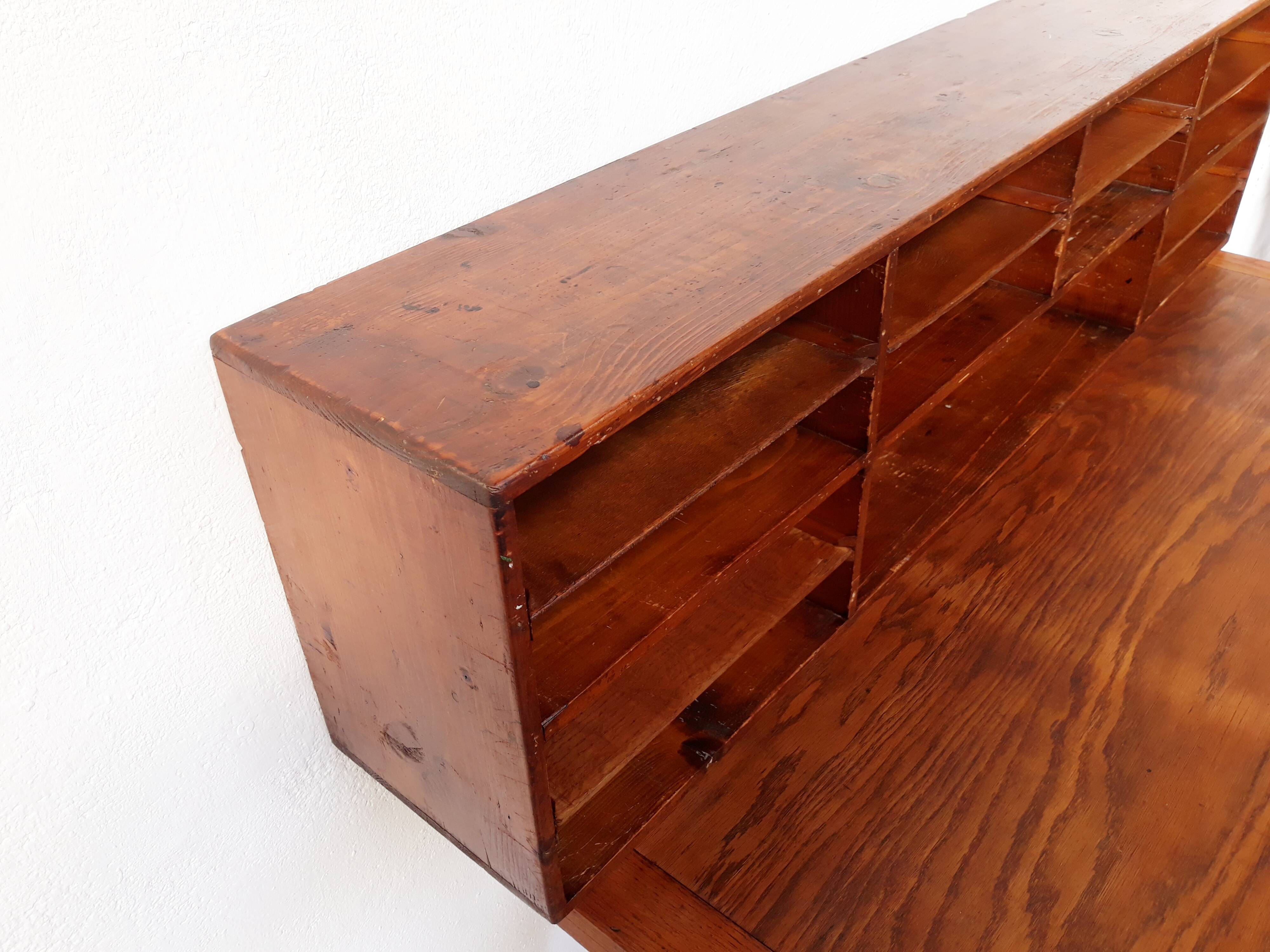 Furniture of craft shelf or sorter wooden document