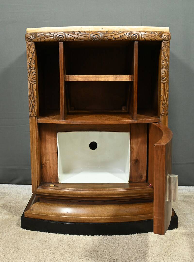 Nightstand in Walnut, Art Deco – 1930