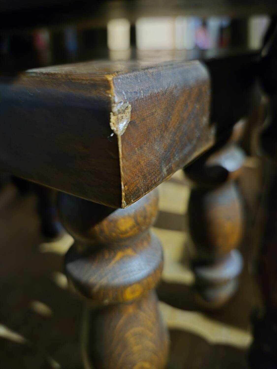 Vintage brutalist oak nesting tables (3)