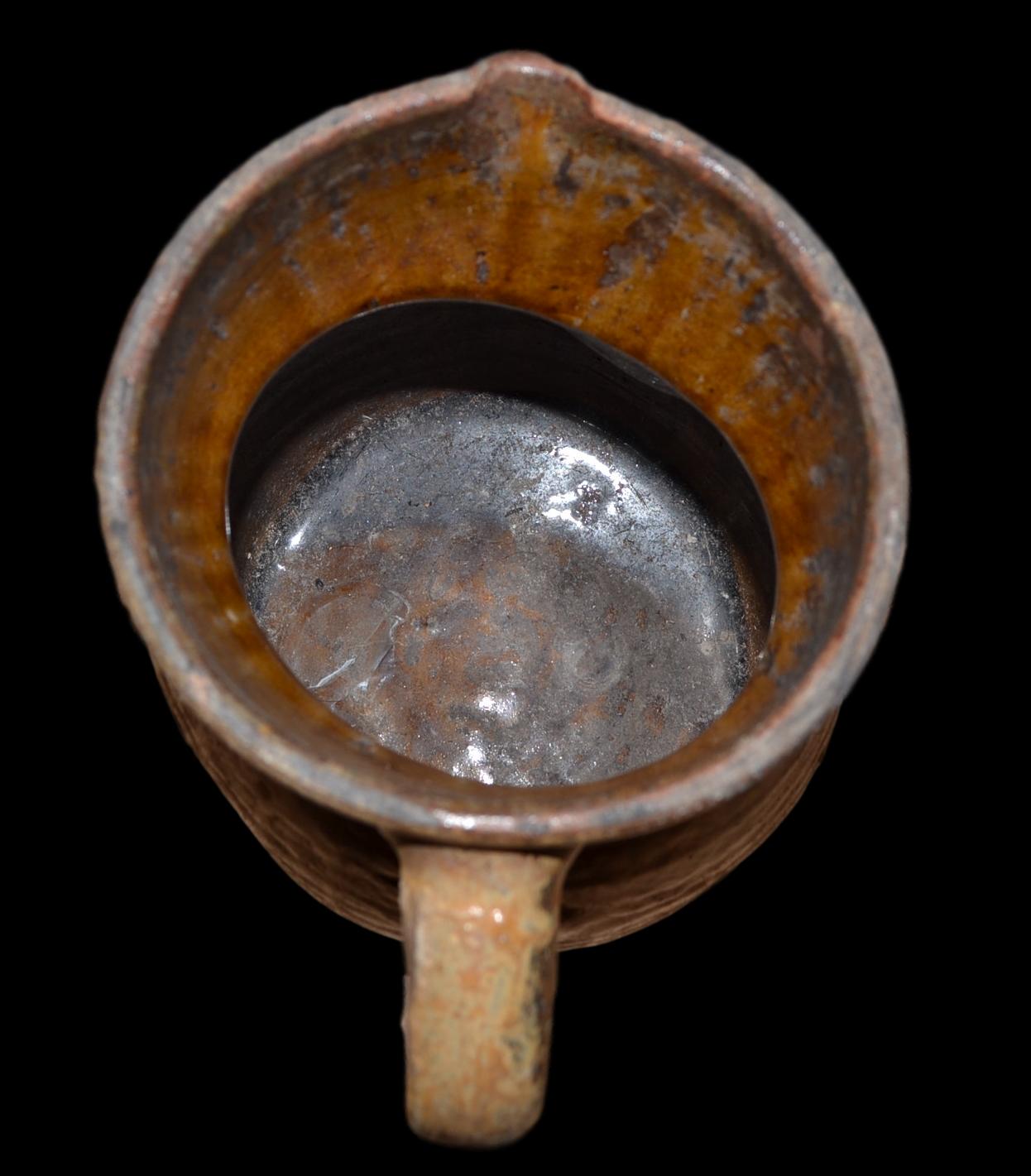 Pitcher in glazed stoneware, Saint Amand en Puisaye, XIX century