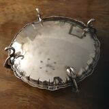 Coupe a fruits en metal argenté