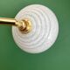 Vintage Clichy glass wall lamp with white shade