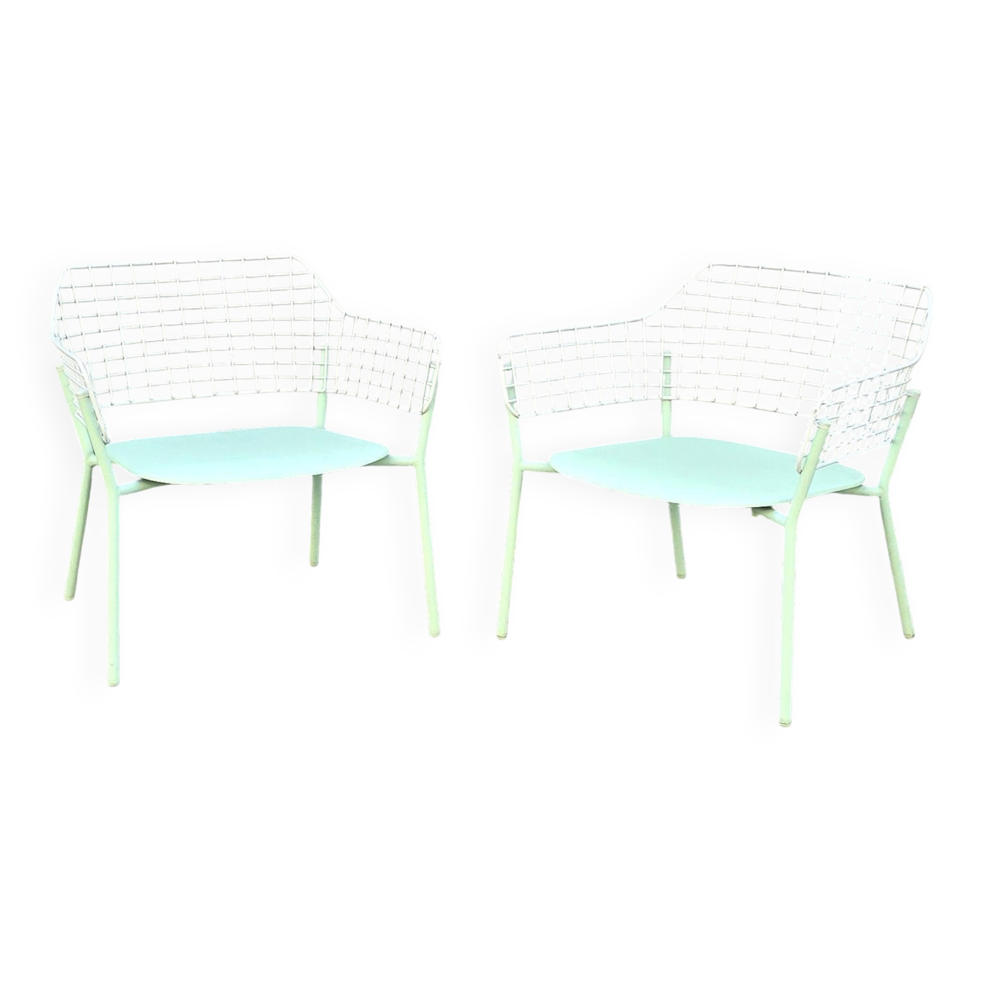 Pair of Lyze armchairs, EMU