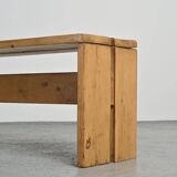 Banc en pin massif, Les Arcs, circa 1973