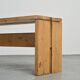Solid pine bench, Les Arcs, circa 1973