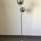 Eyeball floor lamp in chromed metal
