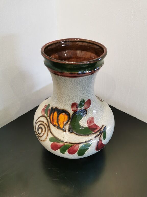 Colorful ceramic vase Vintage Scheurich 70