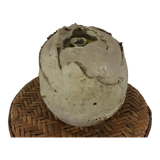 Raku ball vase