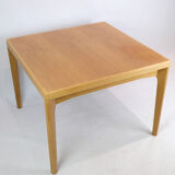 Coffee table, oak, Henning Kjærnulf, Vejle chairs and furniture factory, 1960s