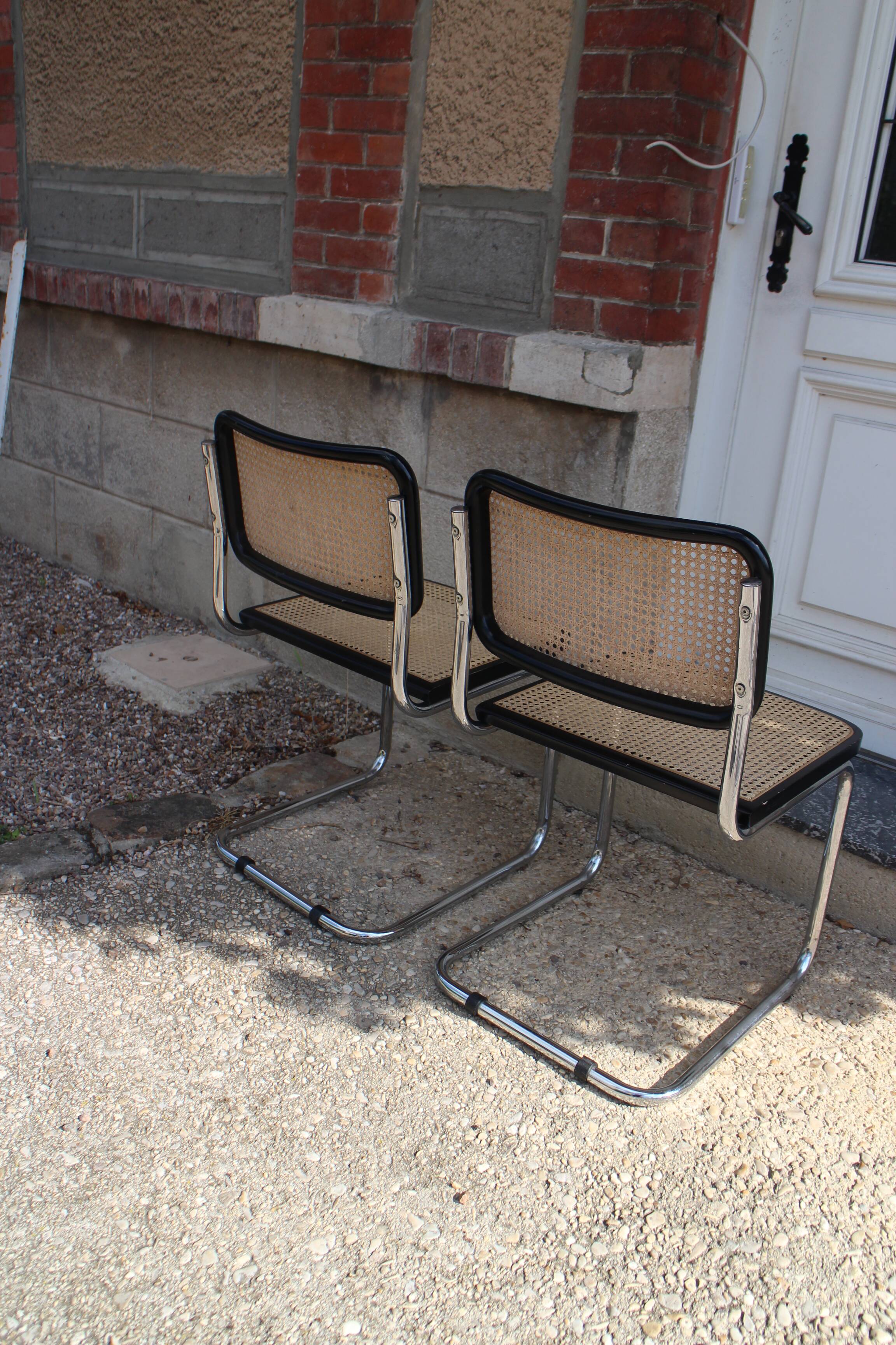 paire de chaises cesca marcel breuer made in italy