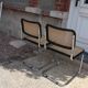 paire de chaises cesca marcel breuer made in italy