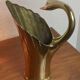 Vase cygne en laiton massif