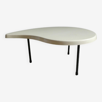 Tripod coffee table, drop of water shape, 60s