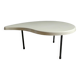 Table basse tripode, forme goutte d'eau, années 60