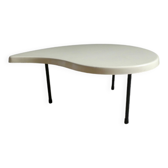 Tripod coffee table, drop of water shape, 60s