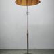 1950s Czechoslovakian Art Deco Chrome Floor Lamp with Handmade Shade