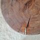 Petite sellette / tabouret ancien en bois brut