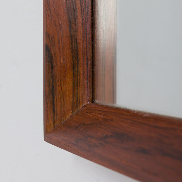 Miroir scandinave Du milieu Du Siècle En Cadre En Palissandre D’aarhus Glasimport Modèle 149 26/4, Danemark,