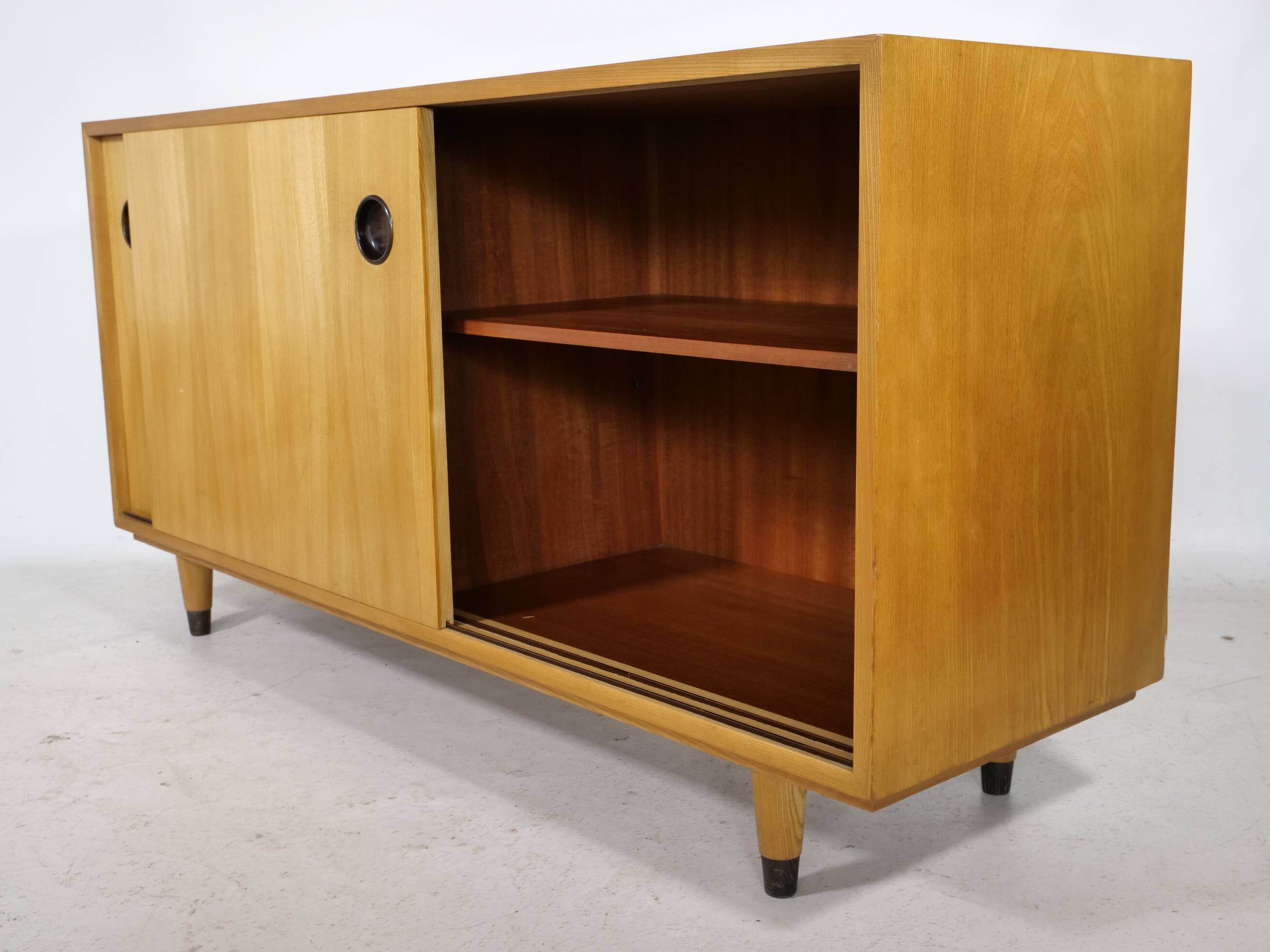 Erich Stratmann Sliding Door Sideboard 1960s Elm