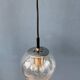 Small vintage bubble glass pendant Raak