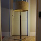 Adjustable floor lamp in walnut and metal 1960