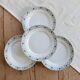 4 vintage dessert plates Terre de Fer Saint-Amand - Model 6000