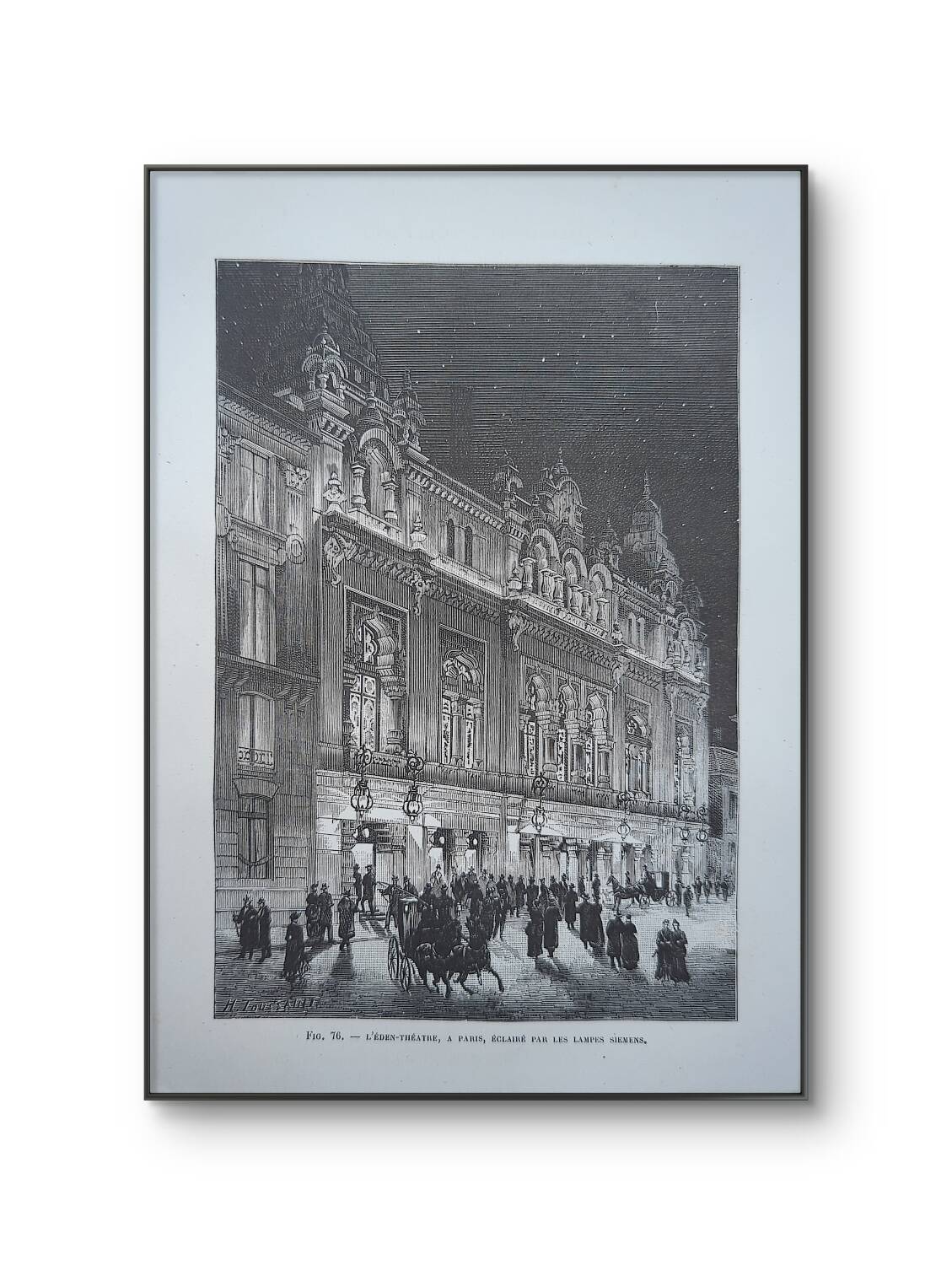 Imprimée en 1883, L'Eden Théâtre, Paris IXème.