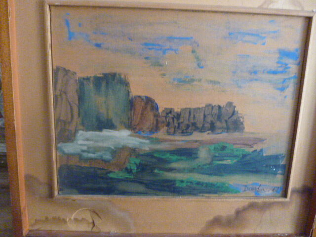 Paintings on wood signed darba 1962