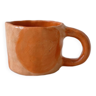 Mug à pois orange