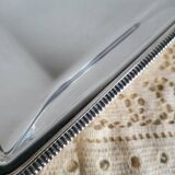 Rectangular metal silver-plated tray