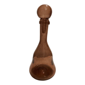 Unsigned Biot bubbled blown carafe color purple pink color