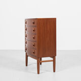Midcentury Danish baby chest of 5 drawers in teak