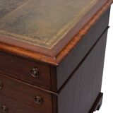 Antique English Mahogany pedestal Desk 1850s