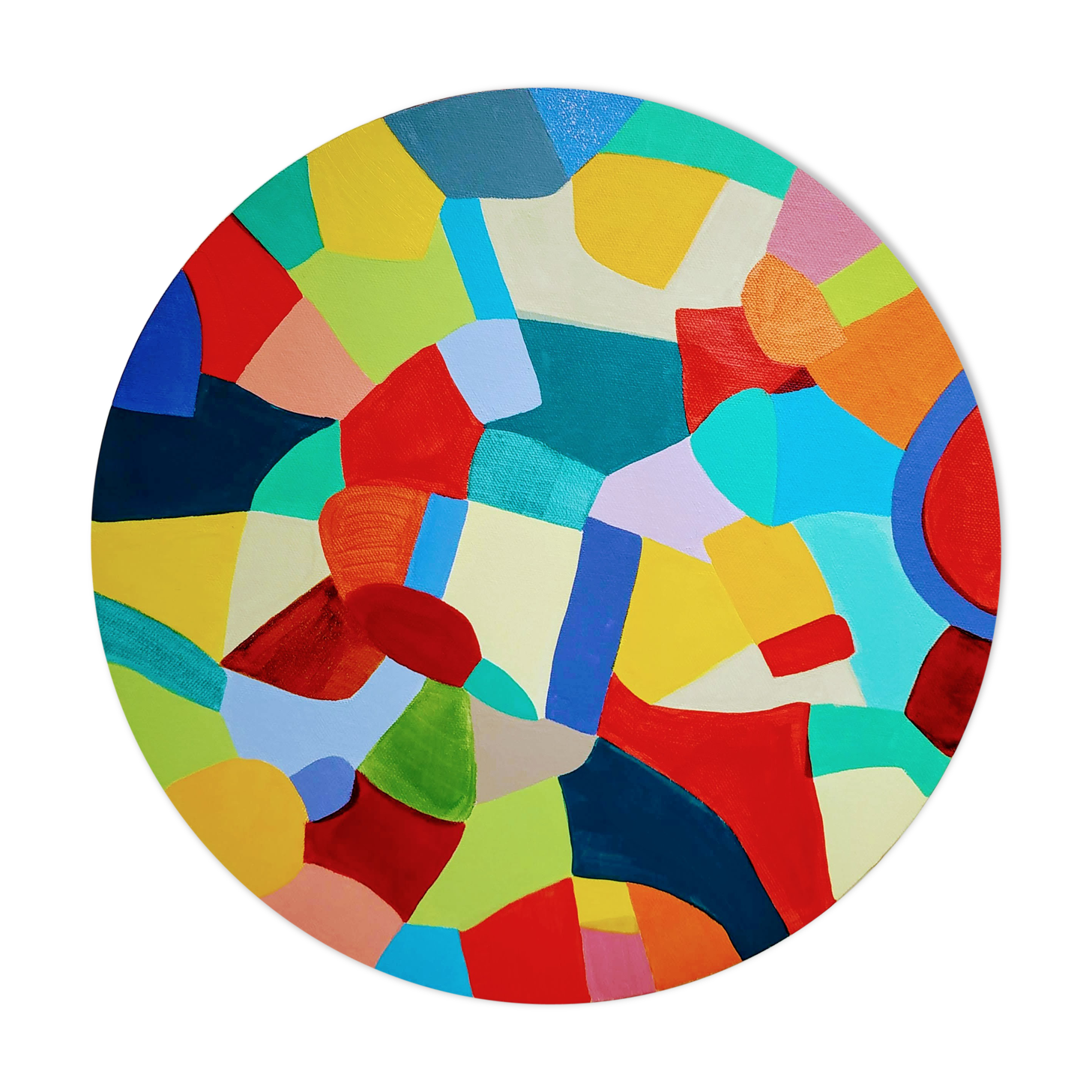 Abstract painting new earth Serenite