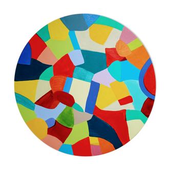Abstract painting new earth Serenite