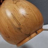 Danish lamp turned in pine wood with the most beautiful markings
