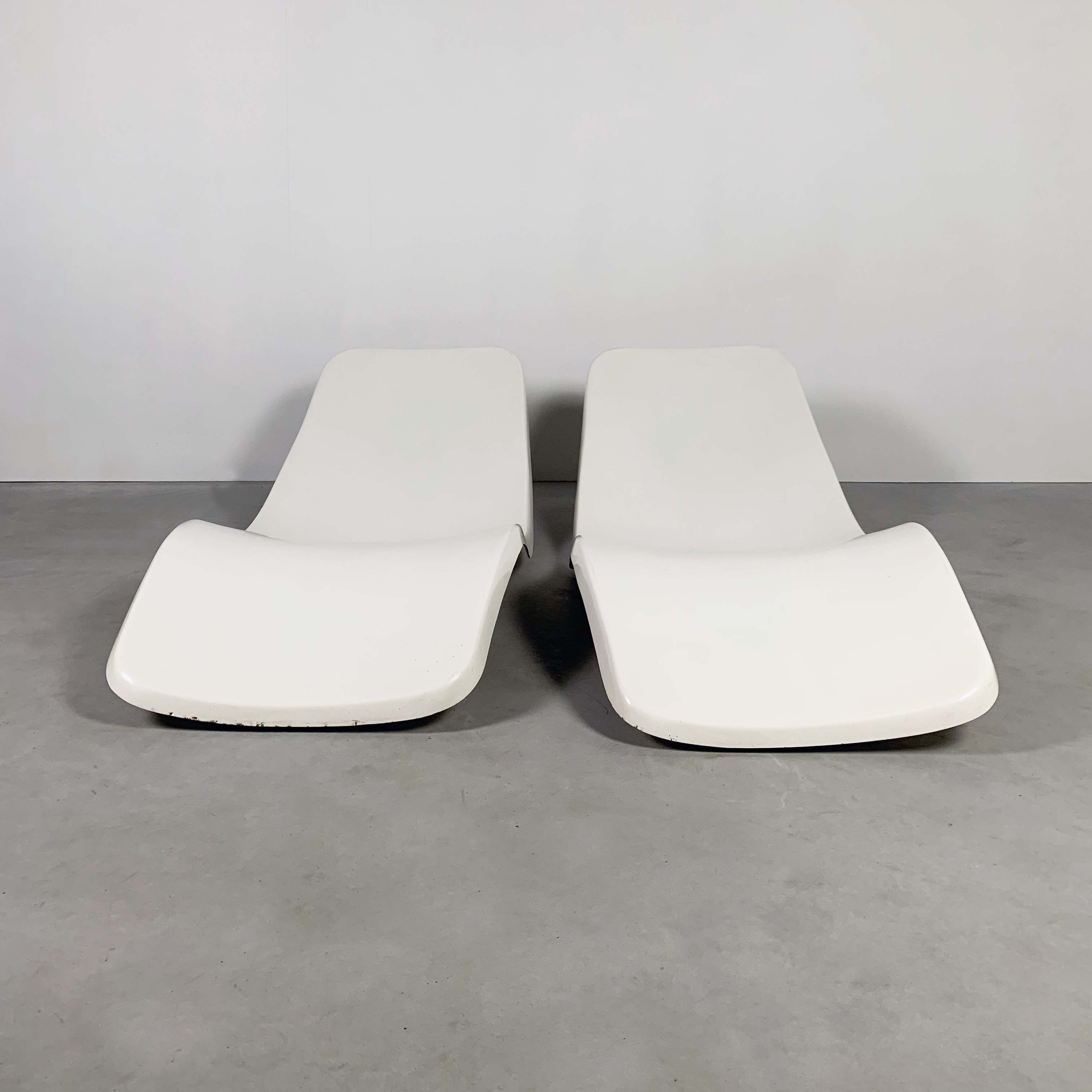 2 Eurolax R1 transats by Charles Zublena for Club Med, 1960