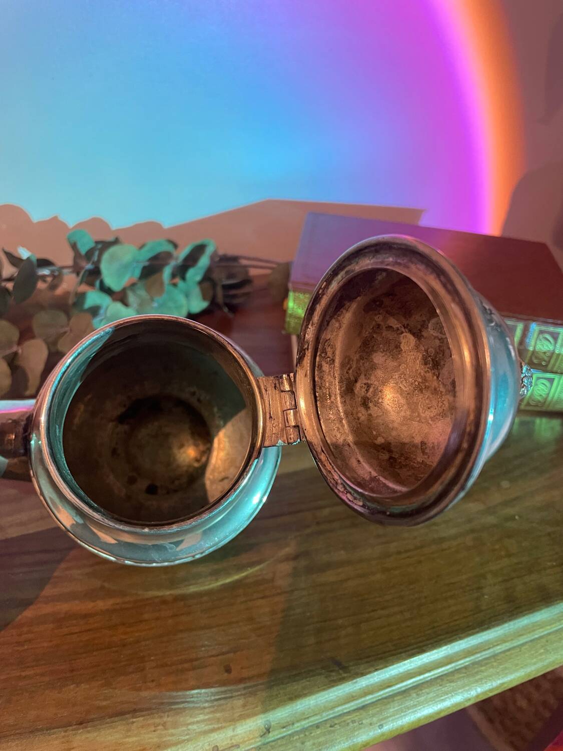 Hallmarked silver metal teapot