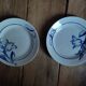 Flat plates blue flower porcelain St Amand dp 092284
