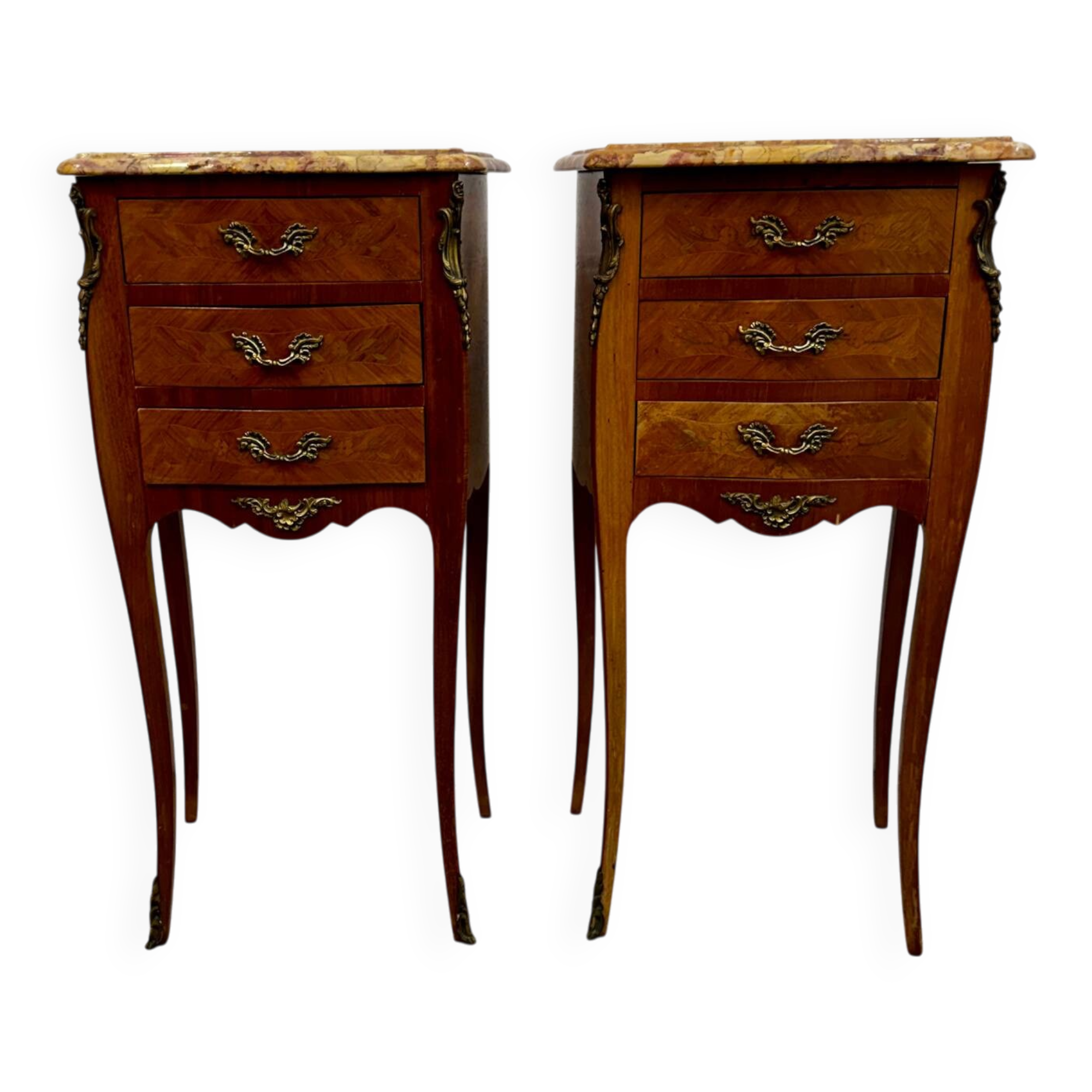 Pair of bedside tables, France early 20th century