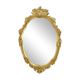 Miroir en or classique français style baroque acanthe 76 cm