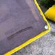 Vintage 80s yellow velvet armchair