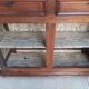 Louis XIV walnut buffet with 4 doors from the 18th century.