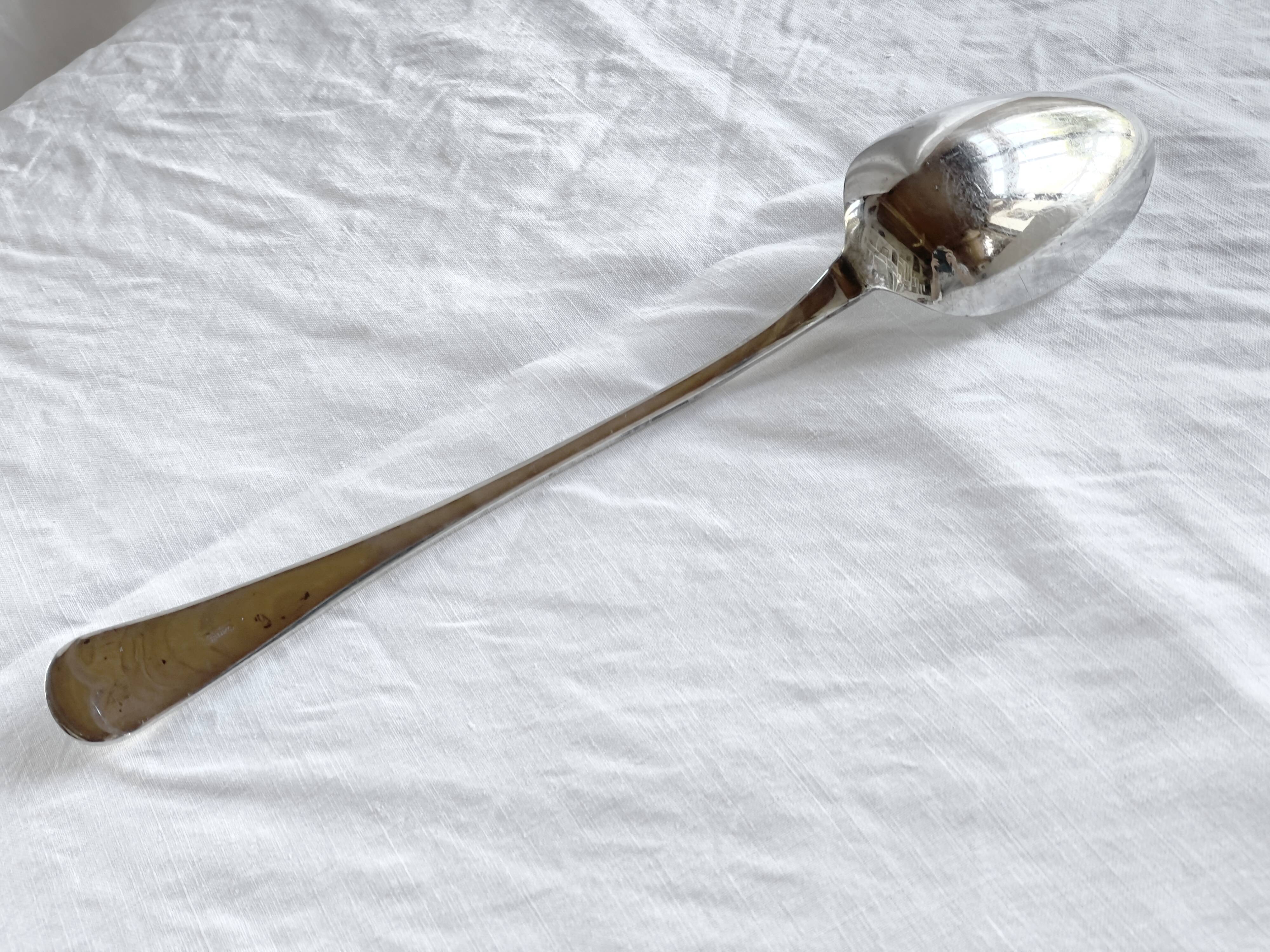Warriss Sheffield eng 19th century large -32.5 cm- serving spoon