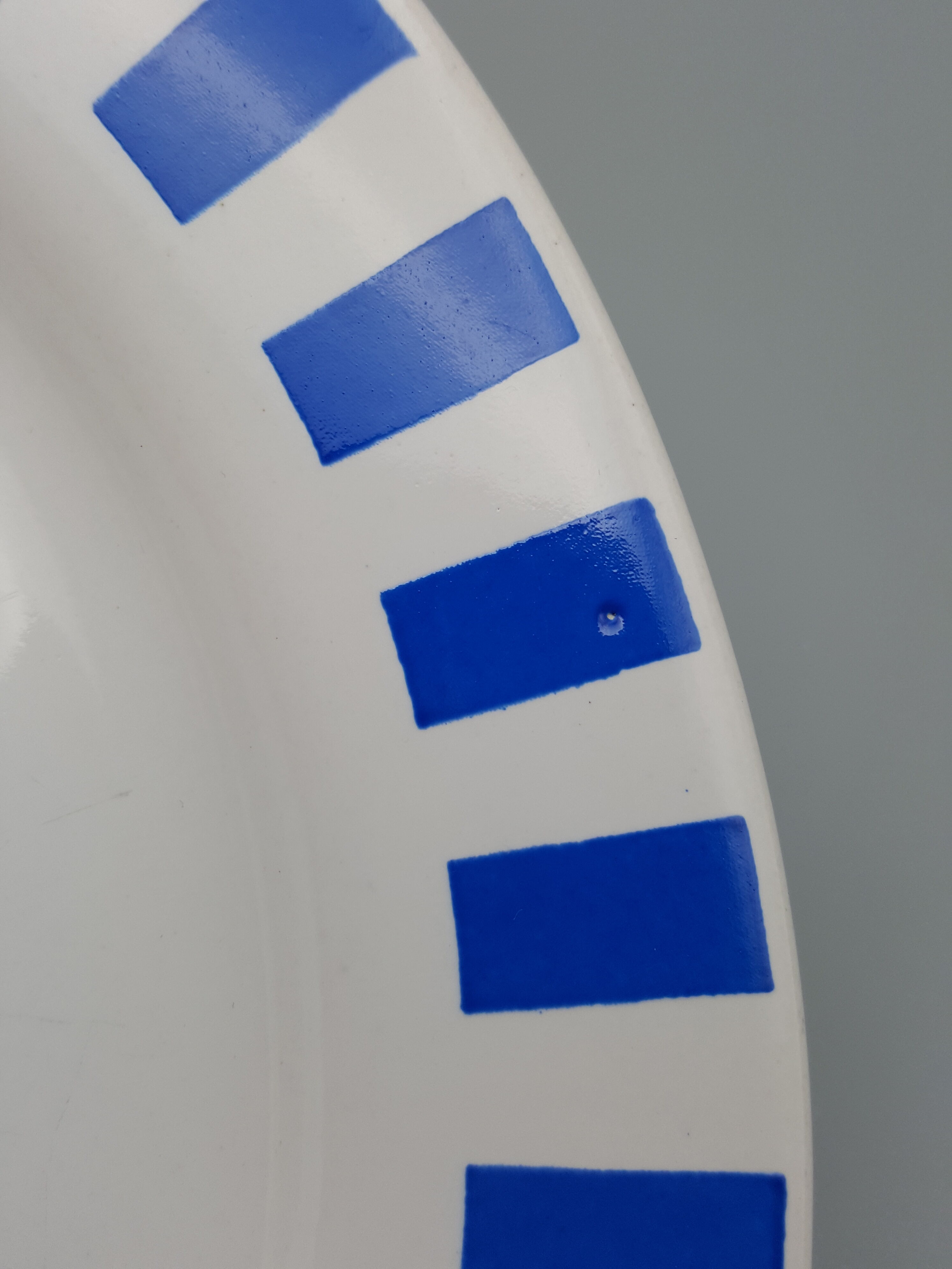 Plates saucers cups vintage white blue line hotesse ceramic