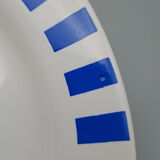Plates saucers cups vintage white blue line hotesse ceramic