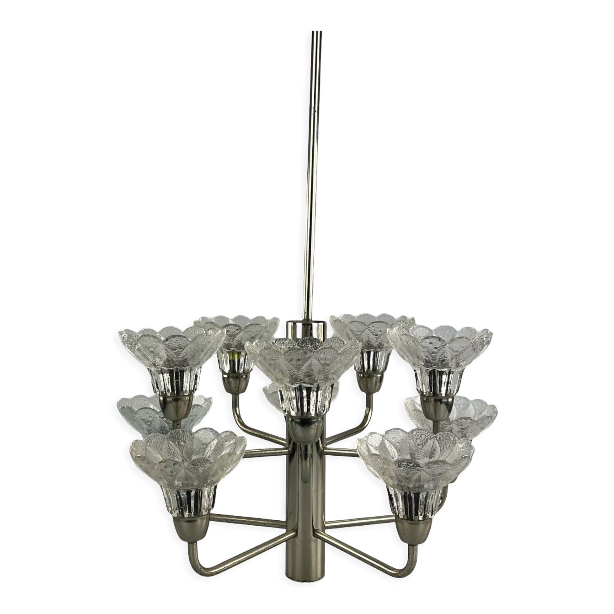 60s 70s chandelier glass space age design
