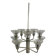 60s 70s chandelier glass space age design