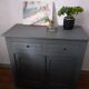 Vintage gray Parisian sideboard