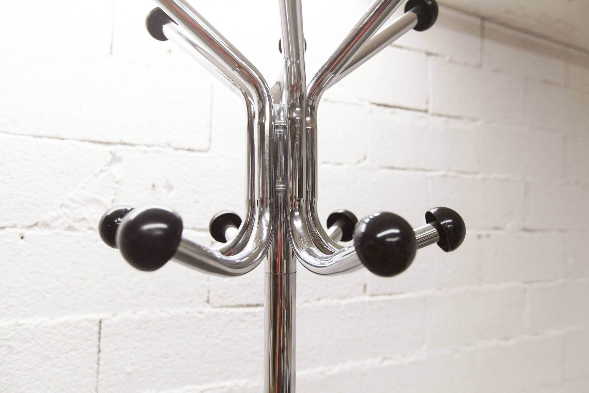 Industrial parrot coat rack 1970 12 hooks 193cm